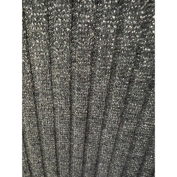 Rave sleeveless Silver Sparkle Dress Cowl Neck Date Night BodyCon Size Large - Picture 6 of 8